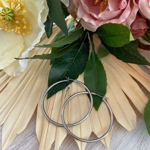 Silver Hoop Earrings
